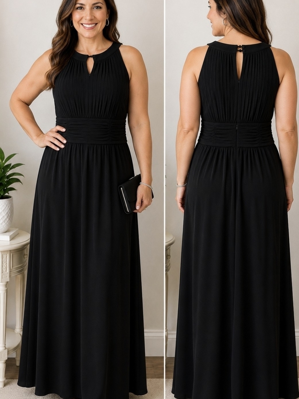 Style & Co. Black Sleeveless Maxi Dress – New With Tags